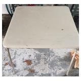 Square Folding Card Table w/ Metal Legs