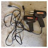 Weller D550 & KMC SG-109 Soldering Guns, Working