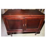 Wooden Storage Cabinet w/Shelves and Legs
