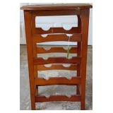 Wood Tabletop Wine Rack w/ Four-Bottle Capacity
