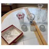 Cut and Art Glass Decorative Pieces