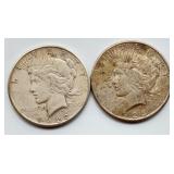 1922-S & 1923-S Peace Silver Dollars