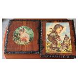 Framed Wood Plaques w/ Child Art