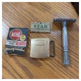 Vintage Safety Razor Set w/ Blades
