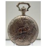 Advance 17 Jewels Deer Motif Pocket Watch