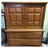 Stanley Wooden Armoire w/ 4 Drawers, Double Doors