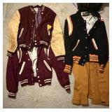 4 Varsity Letterman Jackets & Cardigan Bundle