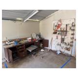 Workbench, Pegboard & Mixed Garage Tools/Parts