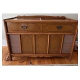 Magnavox Console Stereo Cabinet w/ Record Storage