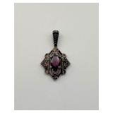 Sterling Gemstone Pendant