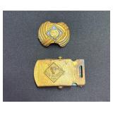 Brass Cub Scouts Belt Buckle and Bolo