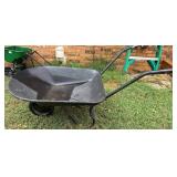Metal Wheelbarrow with Black Finish