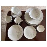 Fine China Set, Zephyr Rose, Service for 6
