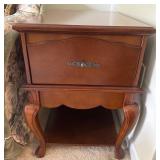 Wooden Side Table with Drawer