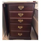 Mahogany Cabinet with Fold-Out Desk