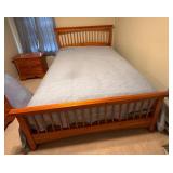 Queen-Size Wooden Bed Frame