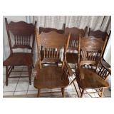 6 Wooden Dining Chairs