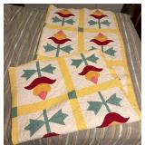 Hand-Stitched Quilt, Approx 62x75