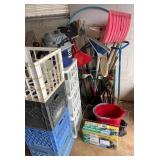 Garage and Garden Tools plus storage rack