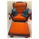 Wooden Rocking Chair with Cushion
