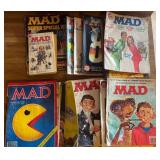 14 Vintage MAD Magazines & 3 Books