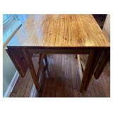 Drop-Leaf Pine Dining Table