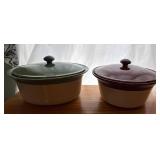 Paula Deen Lidded Stoneware Casseroles