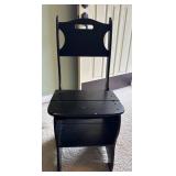 Black Painted Step Ladder Chair Combo