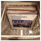 Vinyl Records in Crate