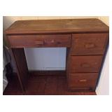 Wood Desk with Four Drawers
