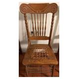 Wooden Chair with Cane Seat
