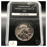1961 PROOF FRANKLIN HALF - SILVER