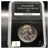 1963 PROOF FRANKLIN HALF - SILVER