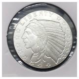 INDIAN ROUND - 1/4 OZ SILVER