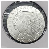 INDIAN ROUND - 1/4 OZ SILVER