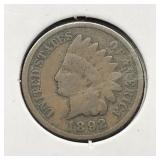 1892 INDIAN HEAD CENT
