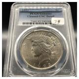 1923 PEACE - PCGS UNC DETAILS