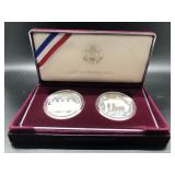 1996 OLYMPIC SILVER 2 COIN SET