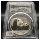 2011 SILVER PANDA FIRST STRIKE PCGS MS70