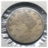 1883 V NICKEL "NO CENTS" UNC