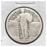 1929 SILVER STANDING LIB QUARTER
