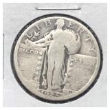 1925 SILVER STANDING LIB QUARTER
