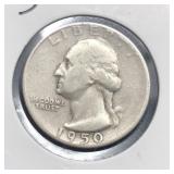 1950-S WASH SILVER QUARTER
