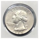 1964-D WASH SILVER QUARTER