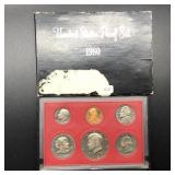 1980 PROOF SET - 6 COINS