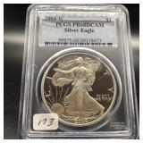 2004-W SILVER EAGLE - PCGS PR68DCAM