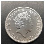2017 BRITANNNIA SILVER ROUND - 1 OZ