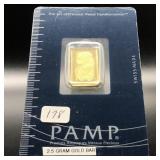 SWISS GOLD BAR 2.5 GRAM -999.9