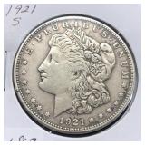 1921-S MORGAN SILVER DOLLAR