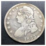 1883 CAPPED BUST HALF - SILVER